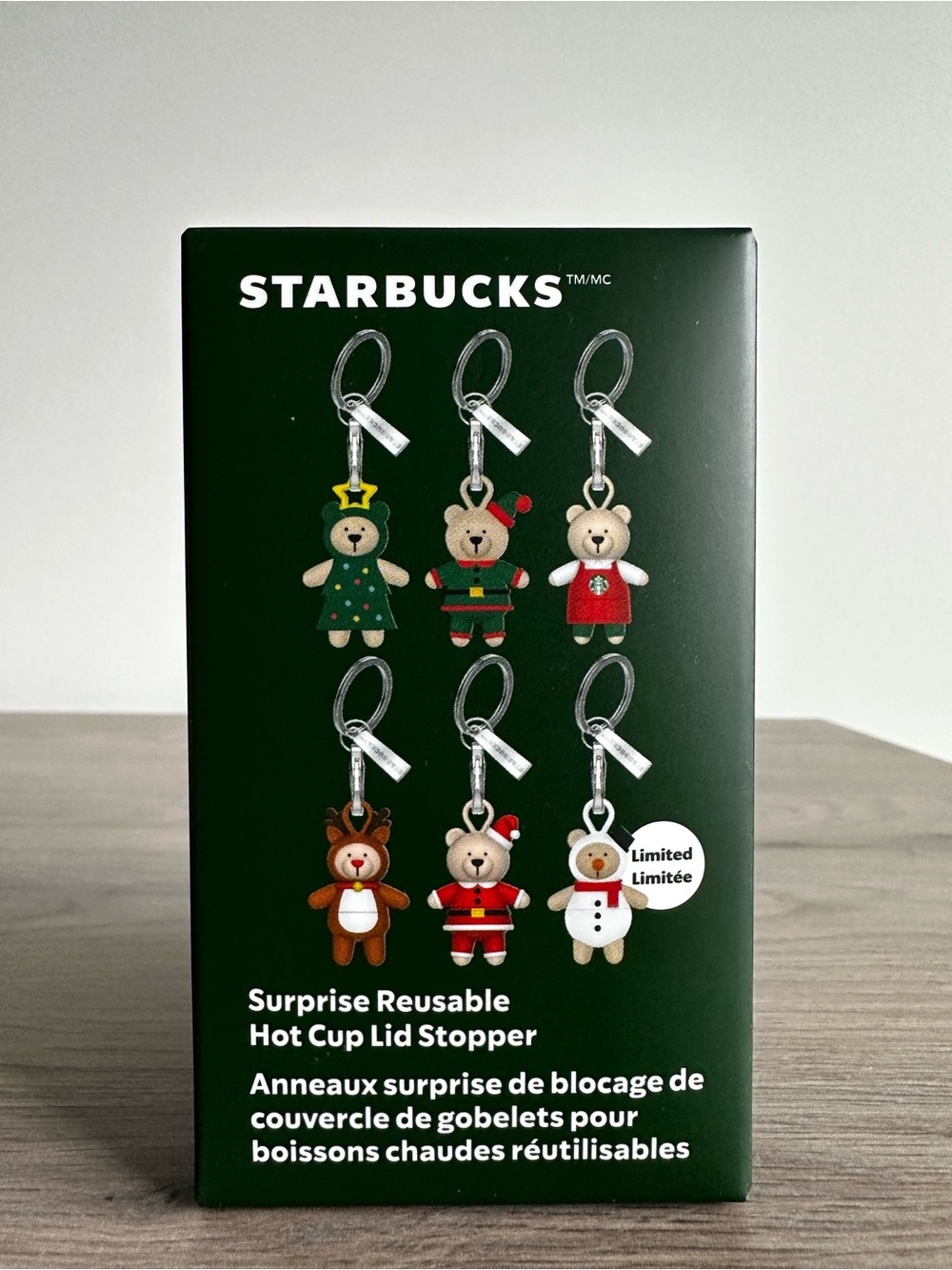 Starbucks Surprise Reusable Hot Cup Lid Stopper Holiday 2025